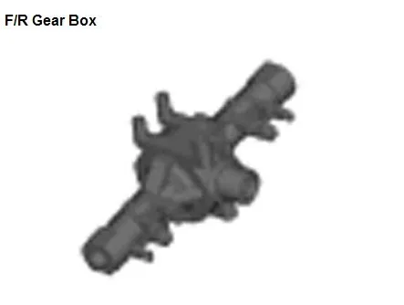 HSP part 68001 F/R Gear Box For 1/18th RC Off-Road Crawler Kulak 94680