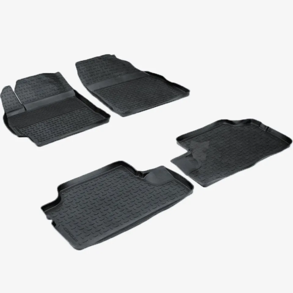 For Toyota Corolla E150 20072013 Rubber Floor Mats Into Saloon 4 Pcs