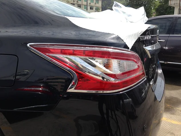 Для Nissan Altima 2013- ABS хромированный головной светильник и задний светильник крышка лампы отделка 4 шт