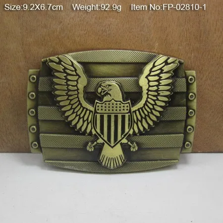 Пряжка для ремня Bullzine Eagle с античной латунной отделкой FP-02810-1 подходит для ремня шириной 4 см