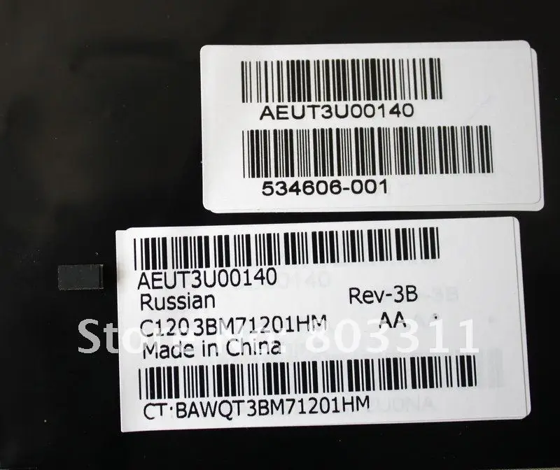 Бесплатная доставка совершенно новые клавиатуры ноутбука для HP DV6 DV6-1000 aetu3u00140 534606-001 черный RU Ноутбук клавиатуры