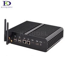 NEW Arrival HTPC Fanless Mini PC intel NUC i7 5500U 5600U Max 16GB RAM Ultra HD 4K 2*Gigabit LAN+2*HDMI+SPDIF+4*USB 3.0