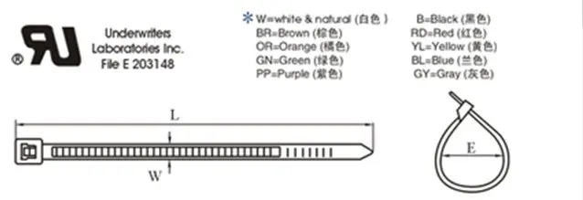 1000 шт. 4 "inch100mm x 2.5 мм черный кабель Провода молния Галстуки/самоблокирующиеся нейлон кабельные стяжки черный