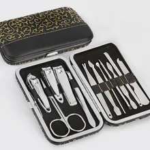 12 шт из нержавеющей стали маникюрный педикюр набор детские ножницы и кусачки для ногтей набор Пинцет Нож Инструменты для ушей комплекты для здравоохранения