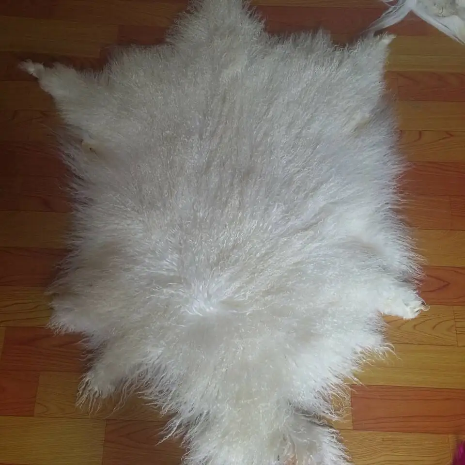 Покрывало из меха тибетского ягненка ковер монгольского ягненка|fur skin|tibetan lamb