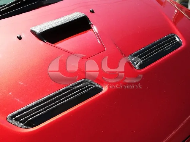 Автомобильный Стайлинг из углеродного волокна вентиляционные отверстия для капота подходит для 2008-2012 Mitsubishi Lancer Evolution EVO 10 EVO X OEM стиль вентиляционные отверстия капота