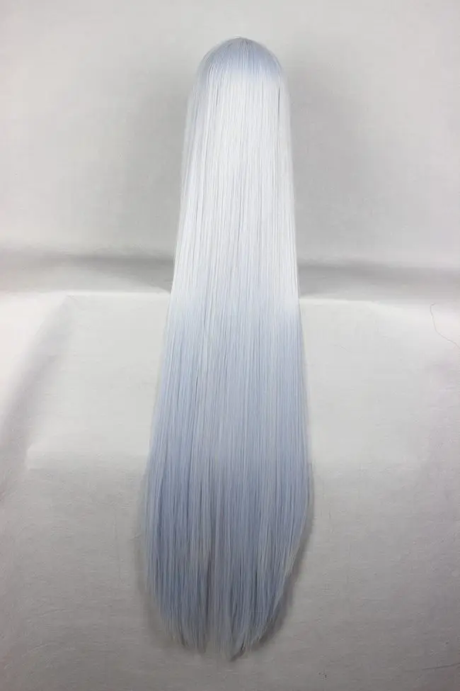 MCOSERSynthetic 120 см 47," длинные прямые волосы светильник синий костюм для косплея парик Высокая температура волокна WIG-255A