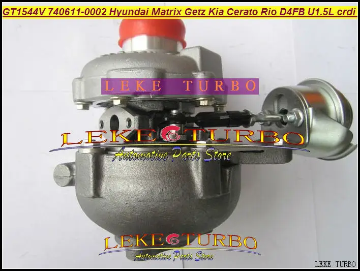 GT1544V 740611-5002S 28200-2A400 Turbocharger for HYUNDAI Matrix Getz KIA Cerato Rio Engine D4FA D4FB U1.5L Euro3 1.5L CRDI 116HP (3)