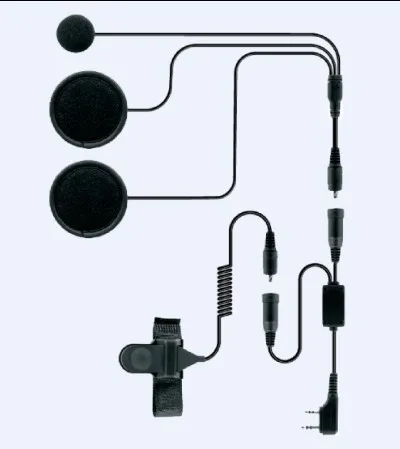 Мотор шлем комплекты наушников K разъем 2 булавки для Kenwood Baofeng, TYT, Quansheng, PUXING, TONFA и т. д. Портативная рация для водителя