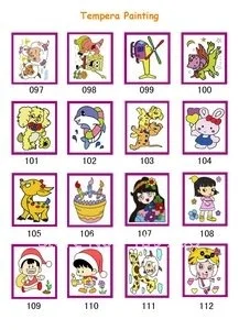 DIY цвет рисунок игрушки темперной живописи доска