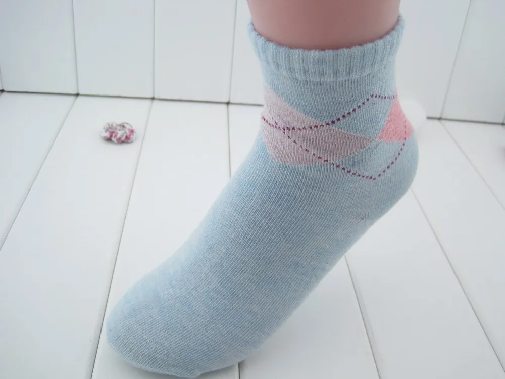 20 штук = 10 пар, дизайн, женские носки высокого качества, зимние носки с ромбовидным дизайном