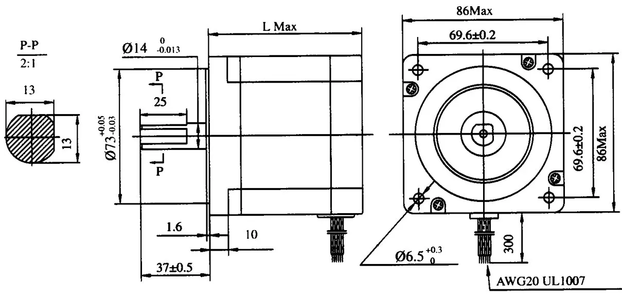 Высокое качество! Nema34 1600 унций/5.0A/154 мм чпу шаговый двигатель