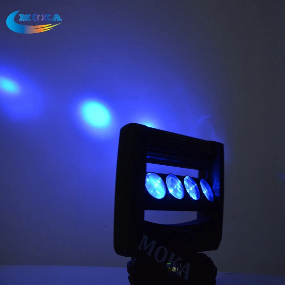 8 шт./лот Китай производитель 8* 10Вт светодиодное DMX512 4 in1 луч паук движущийся лазер головного света для сценического шоу