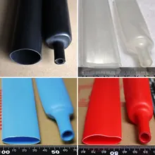 Новинка 25,4 мм " клейкая подкладка 3:1 термоусадочная трубка Водонепроницаемая изоляционная оплетка