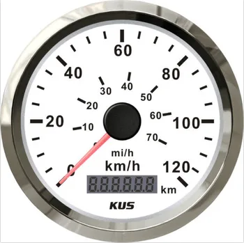 

85mm KUS white normal impulse speedometer 0-120km/h CMOB-WS-120L (SV-KY08100)