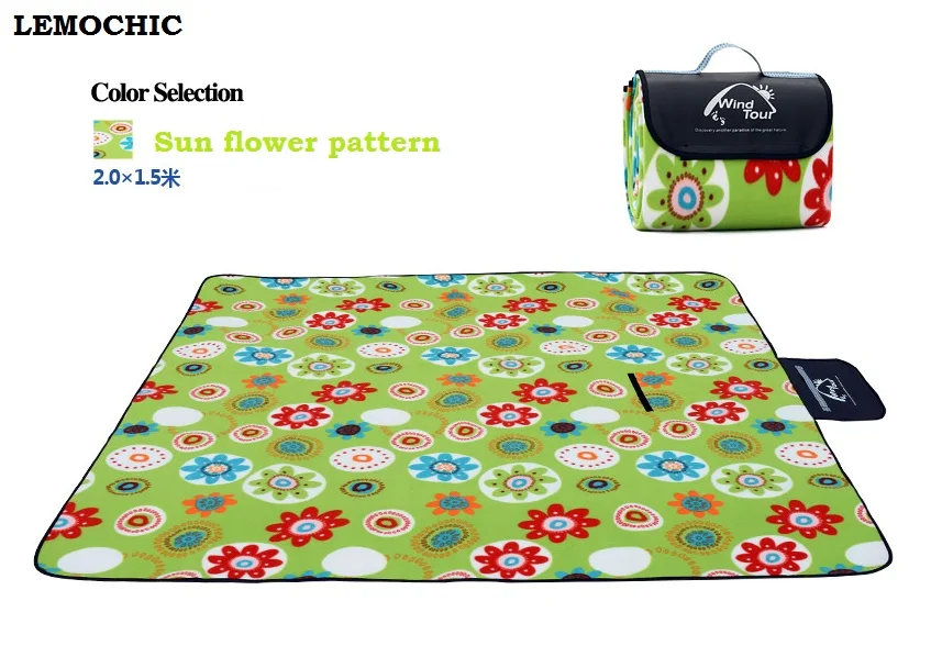 Sun flower pattern Принадлежности для барбекю, кемпинга, мателаса, гофрированный, туристический, высокое качество, коврик для палатки, спальное одеяло, пляжный коврик, коврик для йоги - Цвет: Sun flower pattern