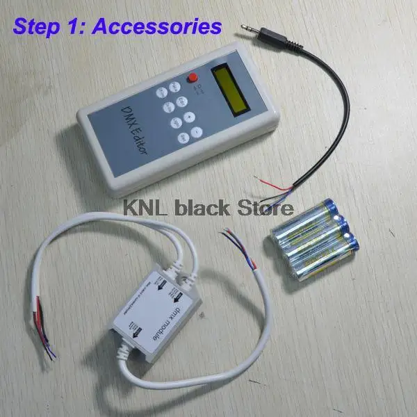 Светодиодный DMX Editor контроллер настройки RGB DMX модуль адресный код, DC4.5V ручной DMX ID Editor один-в-один, один-ко-много