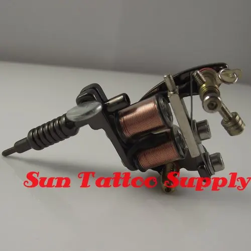 Luck 7 mini Black tattoo machine pendant,tattoo gun pendant