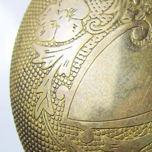 Старый! Латунные антикварные Механические карманные часы Moonphase