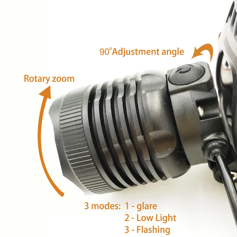 Лидер продаж 2000Lm светодиодный освещение T6 CREE XML светодиодный световой фонарь головная лампа походный рыбацкий фонарь+ 2*18650 батарея+ зарядное устройство