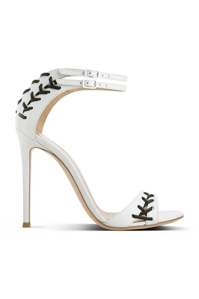 

Plus Size 2015 Women Sandals Buckle Strap Covered Back High Thin Heels Open Side Lace Up Fashiom Ladies Shoes New Arrive Sexy