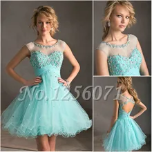 Sheer elegante cocktailkleider champagne 2017 sleeveless gala party kleider für jugendliche cocktail dress