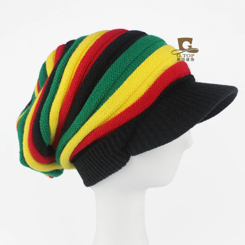 Bob Marley Reggae Jamaika Cap Stripe 