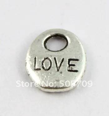 Бесплатная доставка 540 шт. тибетский серебряный овальный любовь подвески A5299