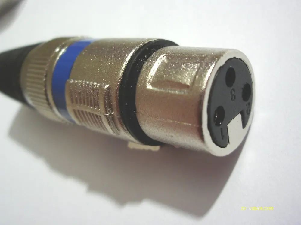 100 набор 3 pin XLR аудио кабель Разъем MIC штекер+ гнездо