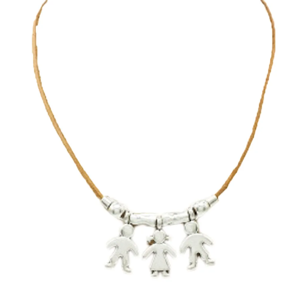 

Portugal Original Cork Cute Boy Girl Necklace Son And Daughter Necklace Soft Natural Original Handmade