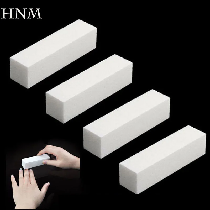 

Noza Tec 4 Pcs/Lot Makeup Tools Nail Art Buffer File Block Pedicure Manicure Buffing Sanding Polish White Nail File