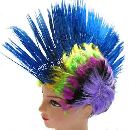 Красочные волосы cockscomb Косплей Костюм для Хэллоуина волосы cockcrow 10 шт./лот