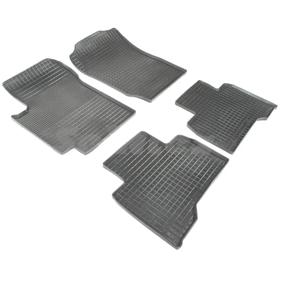 Rubber grid floor mats for Mercedes-Benz C-class W204 2007 2008 2009 2010 2012 2013 2014 2015 Seintex 83428