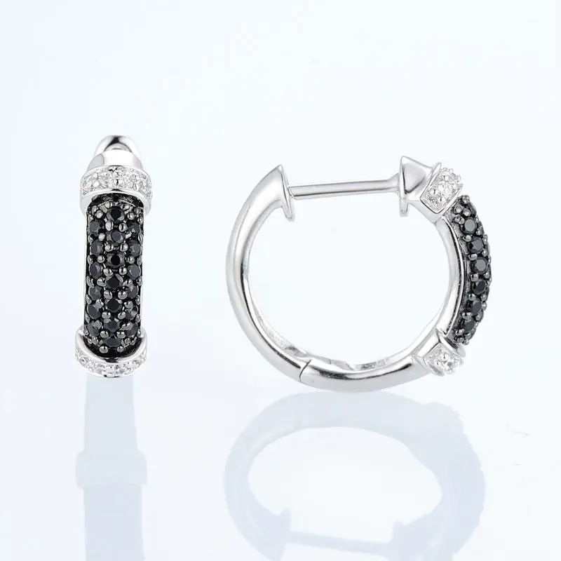 Silver EarringsE301074BSNZSL925-SV2-W