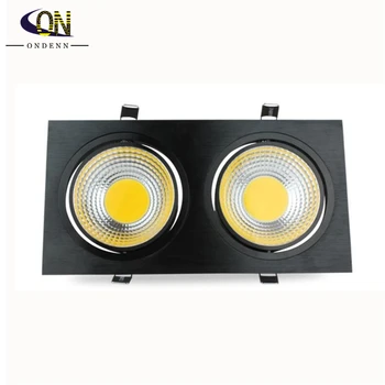 

double LED COB Downlight 6W 10W 14W 20W 30W 110-240V Square Ceiling Recessed Lamp Spot light For Home kitchen Bathroom Lighting