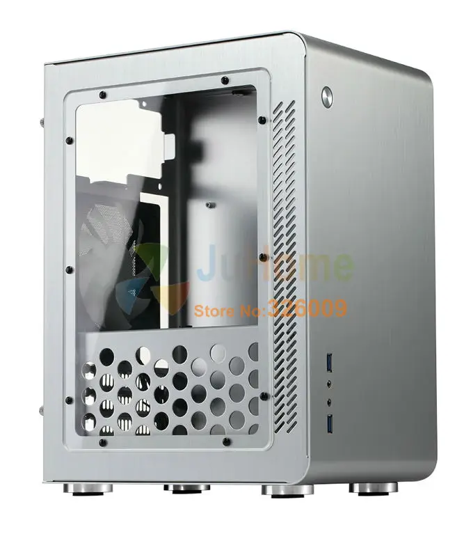 HTPC MATX мини Чехол, алюминиевый чехол для компьютера, USB3.0* 2, домашний кинотеатр компьютер Jonsbo U3