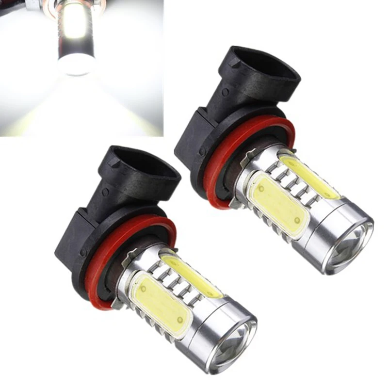 

new arrival H11 7.5W High Power COB LED Bulb Car Auto Light Source Projector DRL Driving Fog Headlight Lamp Xenon White DC12V