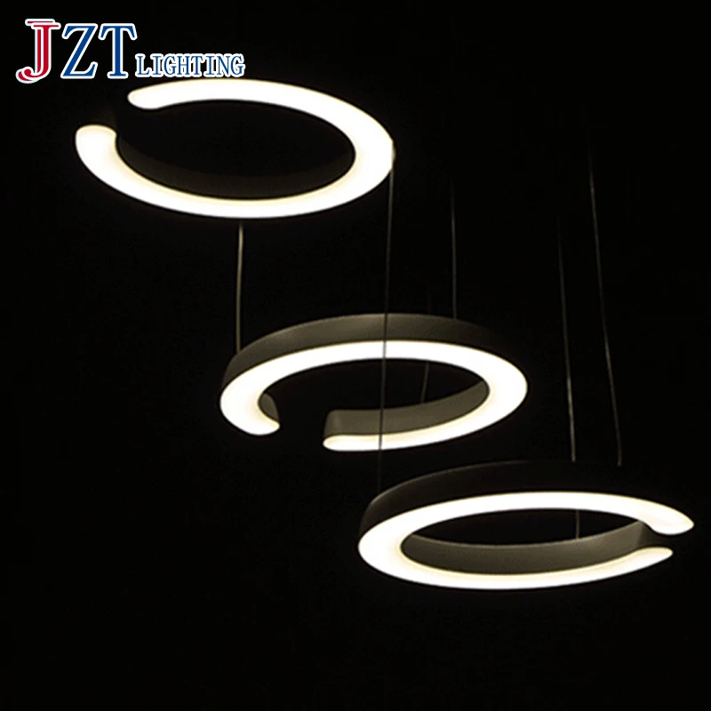 

T Modern Creative 3 Ring Circular Lights Simple Acrylic Lamp for Bar Restaurant Coffee Shop With LED Fashion Comfortable Chips