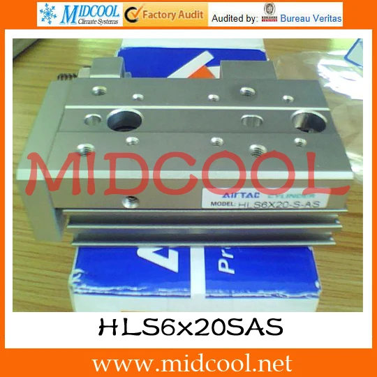 Оригинальный Airtac компактный Презентация цилиндр (подшипник) серии HLS HLS6x20SAS