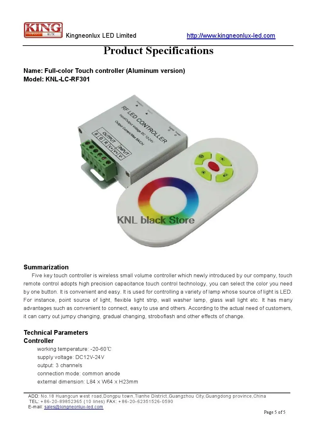 Магический RGB контроллер, Беспроводной RF сенсорный экран дистанционного управления Led полноцветный контроллер, DC12-24V