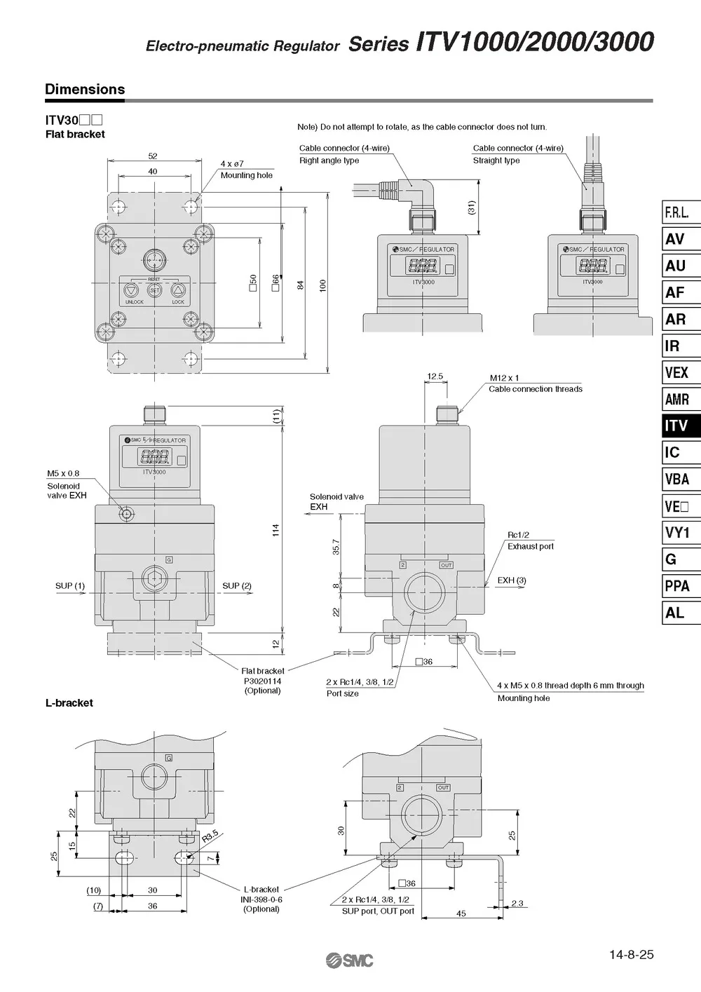 ITV1050-312L SMC электро-пневматический регулятор для пневматического оборудования контроль давления воздуха 100% Новый оригинальный