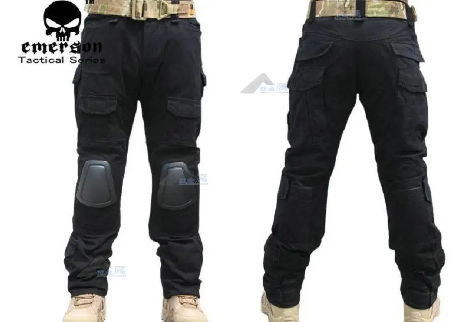 Наколенники пояс специальные тактические брюки камуфляжные повседневные брюки черный/Камуфляж