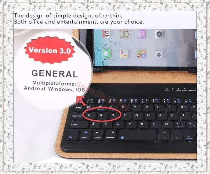 Универсальный Съемный кожаный чехол для клавиатуры Bluetooth для Asus ME180A MeMo HD Pad 8 VivoTab Note 8 MemoPad HD 7 ME173X 7-8 дюймов