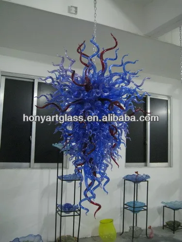 Светодиодный источник света Современный хрустальный Chihuly Стиль Арт Деко выдувное стекло люстра