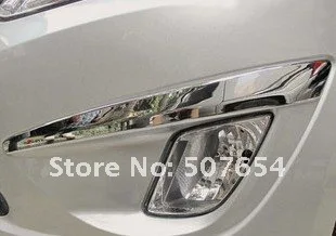 Выше star ABS chrome 2 шт. автомобилей противотуманный украшение Накладка для HYUNDAI VERNA 2010-2013