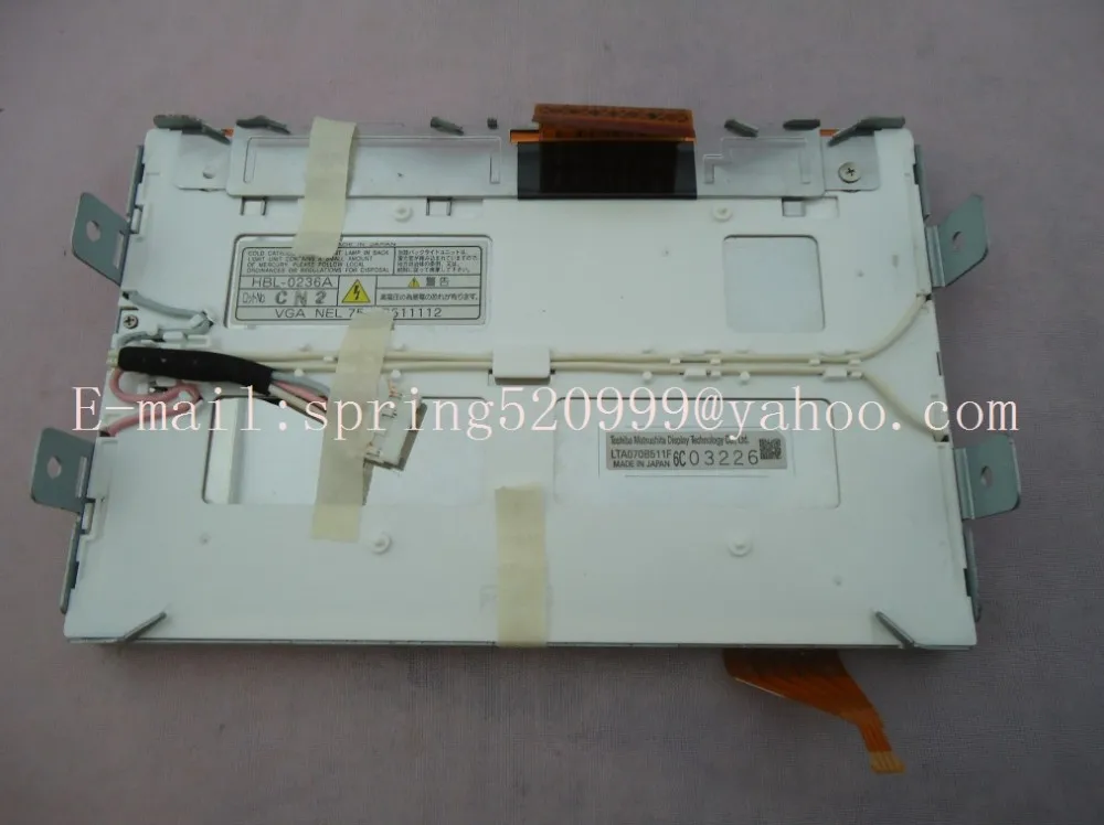 ЖК-дисплей Дисплей LTA070B511F LTA070513F 7 дюймовый монитор с сенсорной панелью для Lexus IS250 IS300 Автомобильная аудионавигация gps