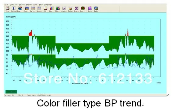 24 часа Амбулаторный монитор кровяного давления Holter ABPM BP монитор для детей и взрослых