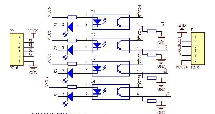 10 шт. Четыре модуля оптической изоляции/модуль оптической изоляции/opto-изоляция модуль датчика