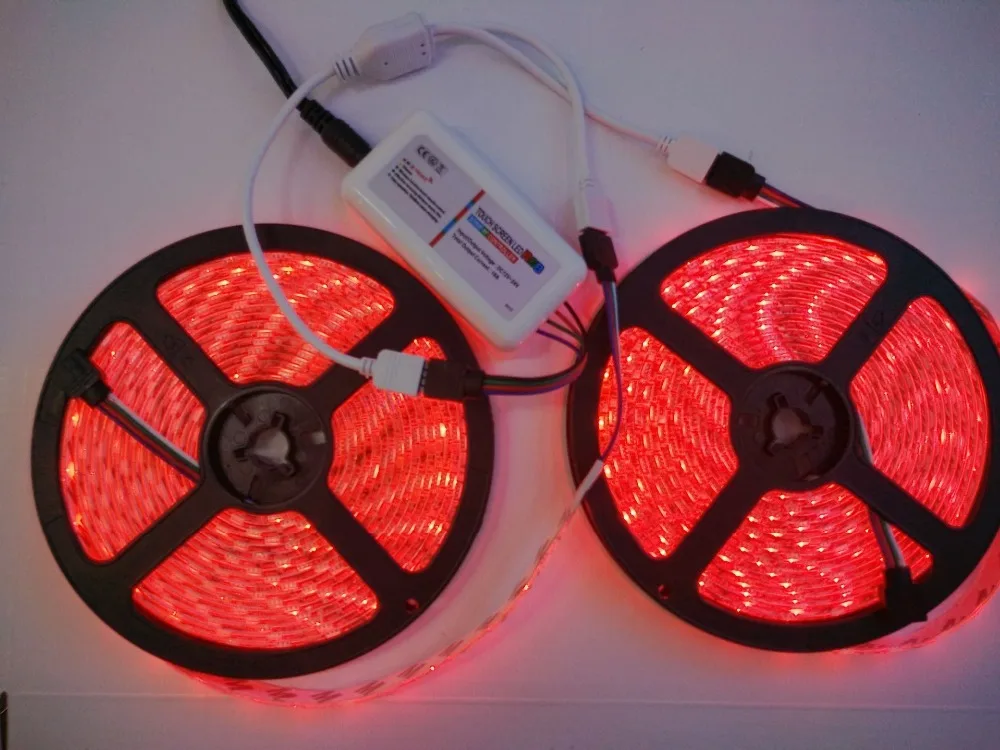 2.4 г RGB LED контроллер+ 5050 RGB 60L/m, 10 м 600L светодиодные полосы водонепроницаемый DC12V гибкие светодиодные бар свет+ 12 В 8A адаптер RGB led комплект
