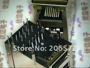 Двухслойная женщин USB + RJ45 разъем whth свет